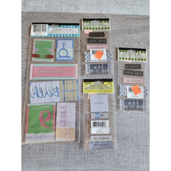 Mambi Threads Baby Boy Scrapbook Dimensional Stickers New LOT Me & My Big #40 - Picture 6 of 6